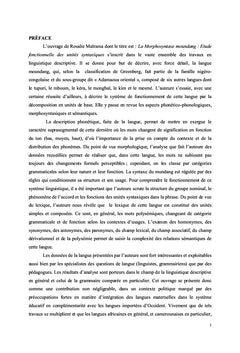 La Morphosyntaxe moundang: Étude fonctionnelle des unités syntaxiques