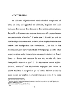 Conflits et Paix