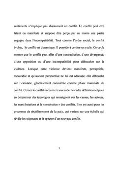 Conflits et Paix