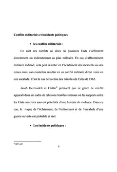 Conflits et Paix