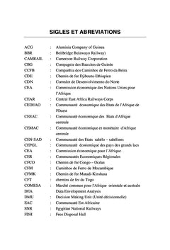 Transport ferroviaire en Afrique