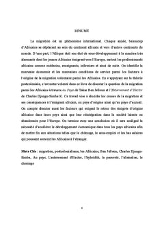 Une étude postcoloniale de la migration parmi les Africains