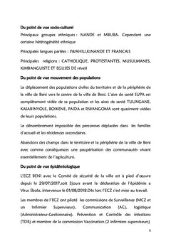 Rapport De Mission De La Maladie a Virus Ebola Dans La DPS NORD KIVU/S
