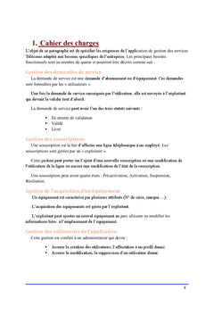 Elaboration d'une application de gestion de parc telecom en Jee
