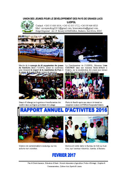 Rapport annuel d'activites UJDPGL asbl