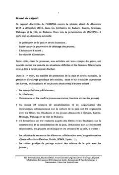 Rapport annuel d'activites UJDPGL asbl