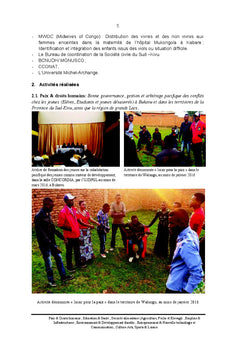 Rapport annuel d'activites UJDPGL asbl