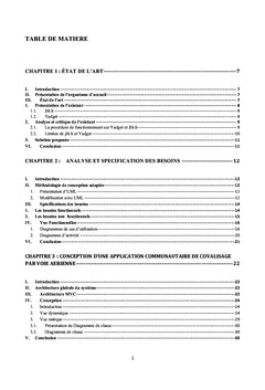 Application communautaire de covalisage par voie aerienne