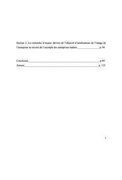 La responsabilite sociale des entreprises