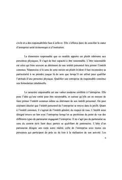 La responsabilite sociale des entreprises