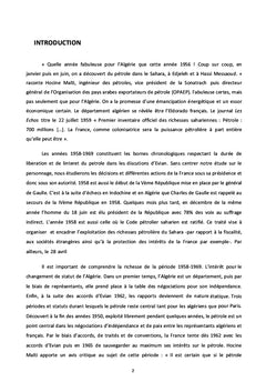 L'histoire du pétrole algérien