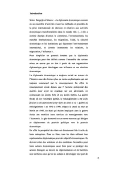 Diplomatie économique efficace au service de l'économie française