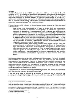 Contribution de l'Afrique A la gestion des ressources en eau