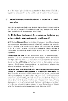 Limitation de soins et fin de vie aux urgences
