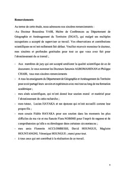 Gestion de l'assainissement des eaux au Bénin
