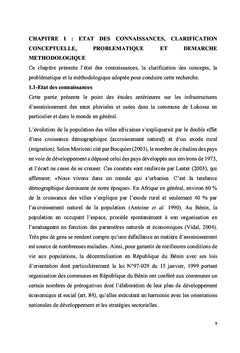 Gestion de l'assainissement des eaux au Bénin