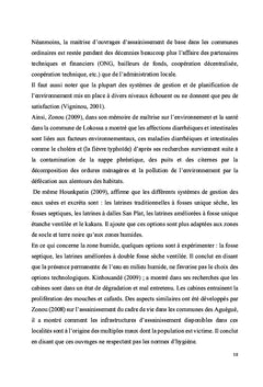 Gestion de l'assainissement des eaux au Bénin