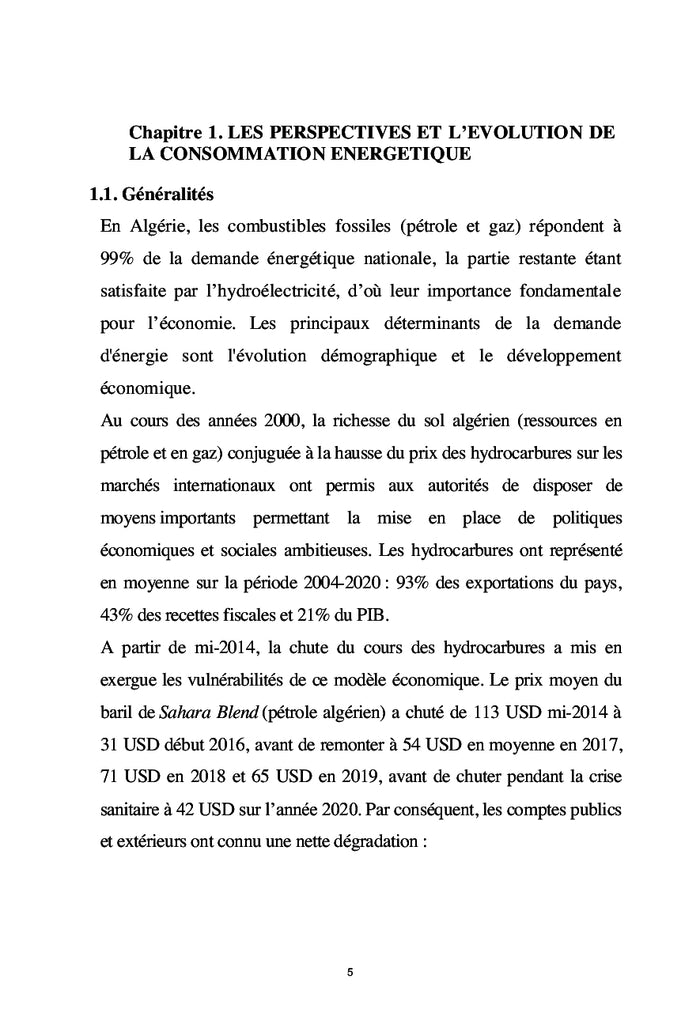 L'avenir de l'énergie en Algérie
