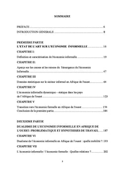 Dynamique de l'économie informelle en Afrique de l'Ouest
