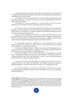L'évaluation du procédé de calcul des coûts hospitaliers