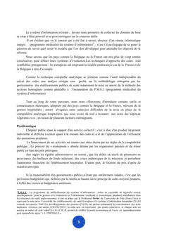L'évaluation du procédé de calcul des coûts hospitaliers