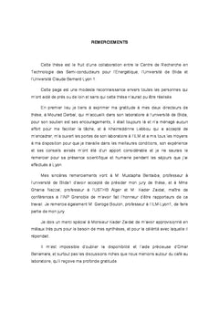 Développement de matériaux massifs appartenant au système chalcopyrite