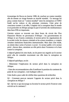 Implication du secteur privé dans la corruption: Pays en développement