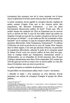 Implication du secteur privé dans la corruption: Pays en développement