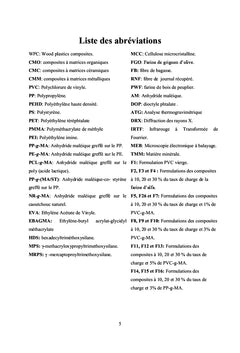 Effet d'un nouvel agent compatibilisant sur les performances