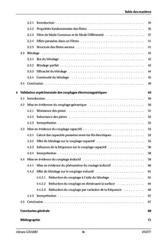 Étude expérimentale des couplages conduits