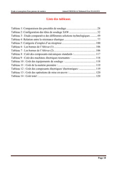 Etude et conception d'une potence de soudure automatique des viroles