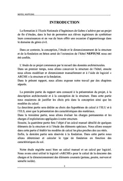 Étude de la structure en béton armé