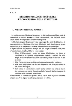 Étude de la structure en béton armé