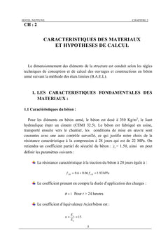 Étude de la structure en béton armé