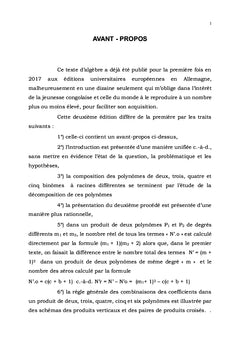Nouveaux procédés de calcul des polynômes