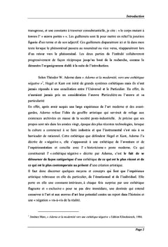 L'illisible esthétique,