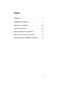 Combattre la Dépression