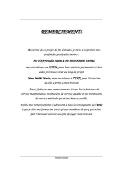 Remise à niveau banc de test stator N°1