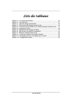 Remise à niveau banc de test stator N°1