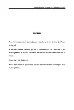 Modelisation des systemes de production de froid