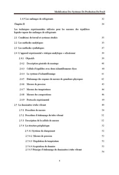 Modelisation des systemes de production de froid