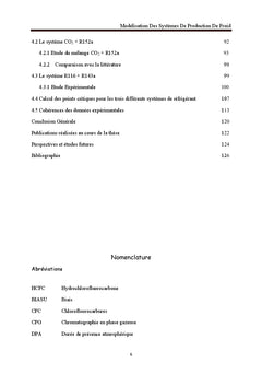 Modelisation des systemes de production de froid