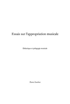Essais sur l'appropriation musicale