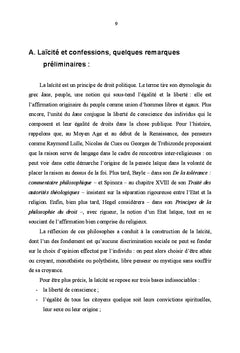 Essai d'enseignement du fait religieux à l école laïque