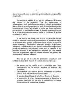 Management stratégique des politiques sociales des groupes vulnérables