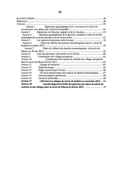 Glossines et tabanidés dans les Cercles de Kadiolo et de Sikasso