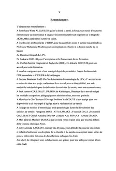 Glossines et tabanidés dans les Cercles de Kadiolo et de Sikasso