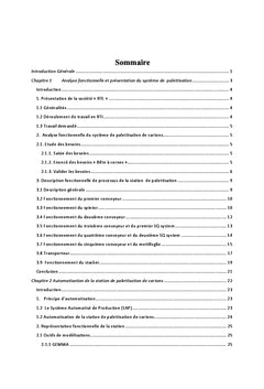 Automatisation et supervision d'une station de palettisation de carton