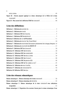 Repre sentations du sens lexical en lexicologie