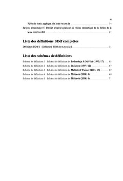 Repre sentations du sens lexical en lexicologie